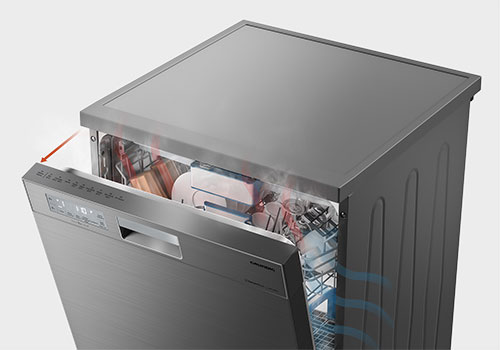 ماشین ظرفشویی هیتاچی HDF-F158 مجهز به سیستم خشک کن دارای فن